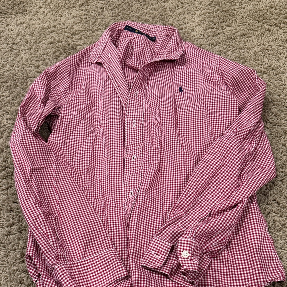 Polo by Ralph Lauren Red Gingham Men's Shirt